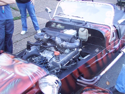Yes its a Rover3500 V8 engine